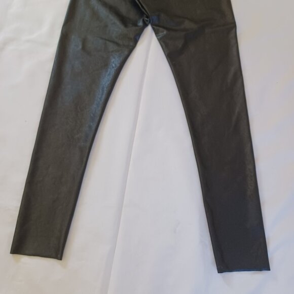 Commando Faux Leather Leggings Black Control Control Top High Waist Size L - Picture 6 of 11